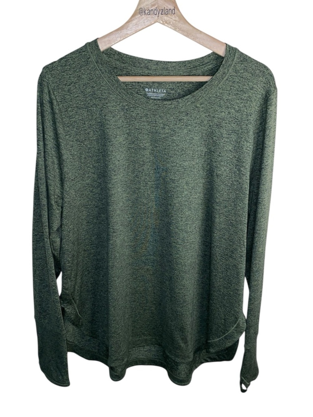ATHLETA Uptempo Women’s Green Heathered Top